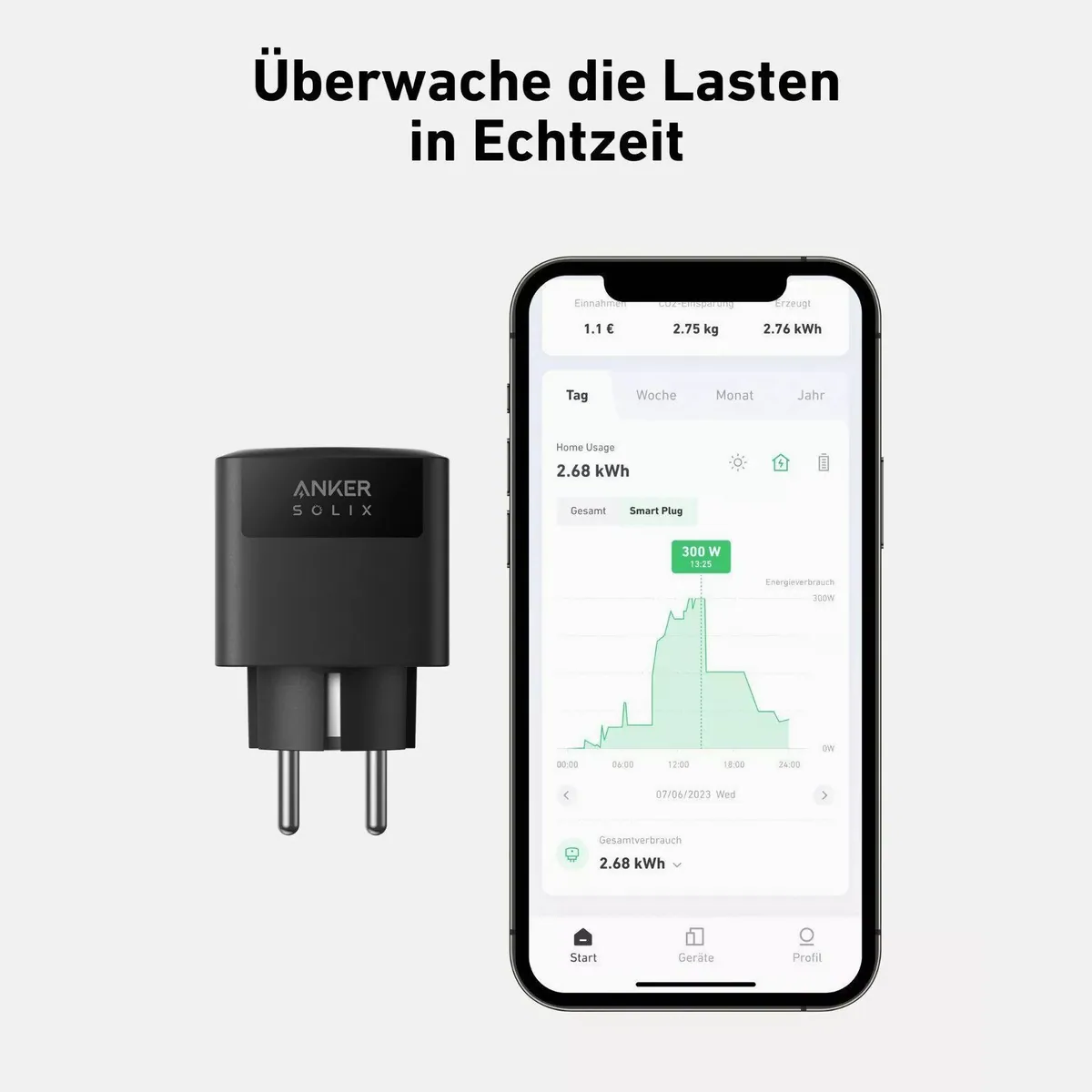 Anker SOLIX Smart Plug, präzise Energieüberwachung, einfache Installation, App-Steuerung 2