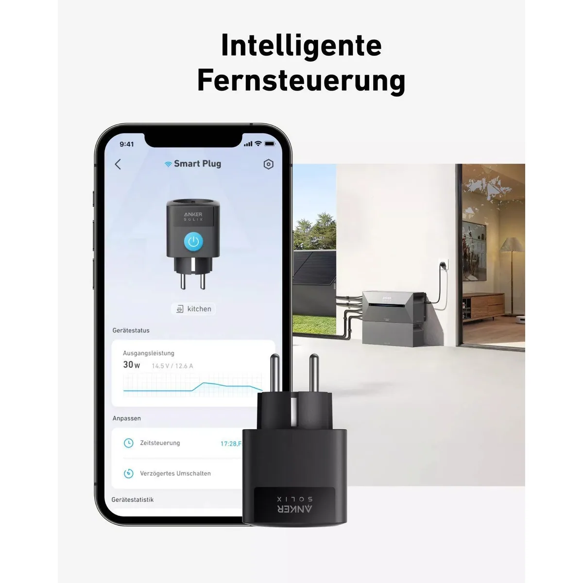 Anker SOLIX Smart Plug, präzise Energieüberwachung, einfache Installation, App-Steuerung 5