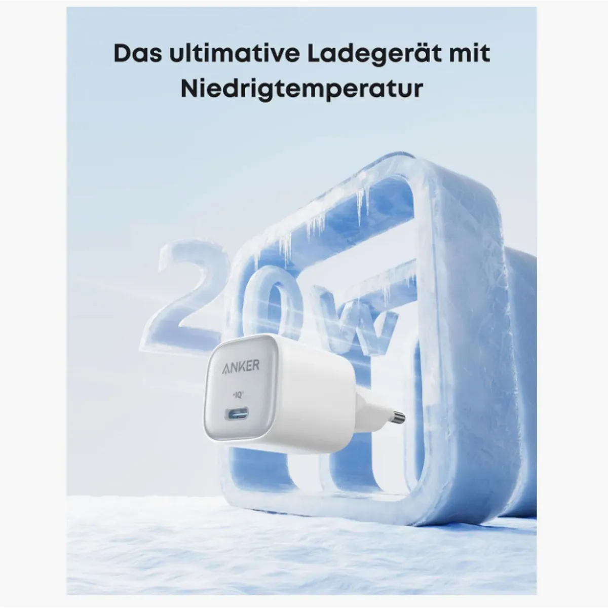 Anker A2699G21 Ladestation, 20 W Leistung, USB Typ-C Anschluss, kompakt 4