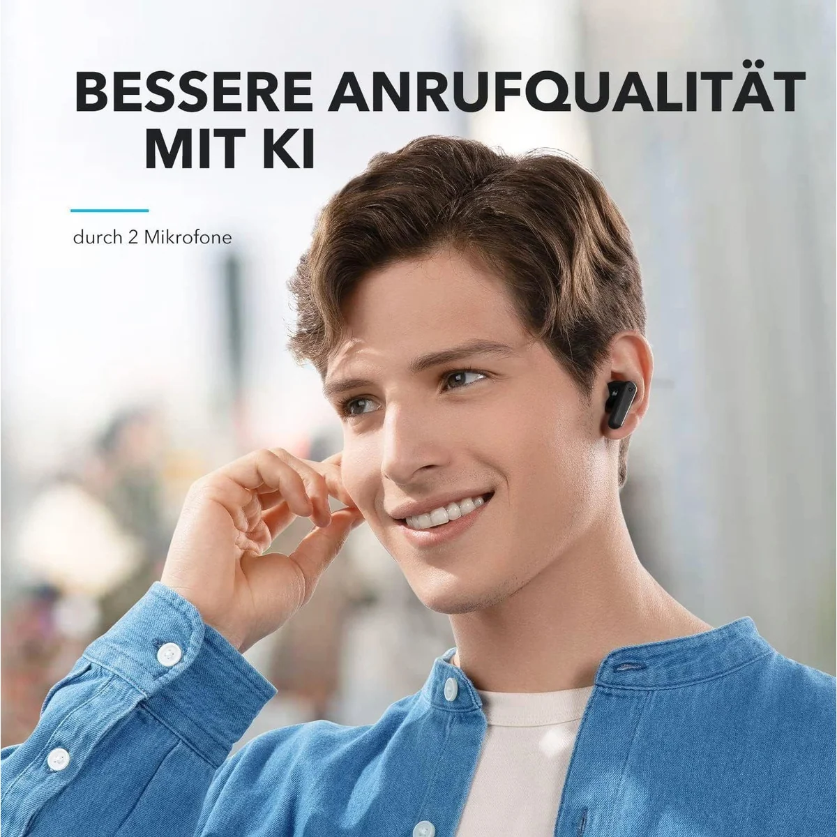Anker P20i Kabellose In-Ear Kopfhörer, 30 Std. Spielzeit, Anpassbarer EQ 3