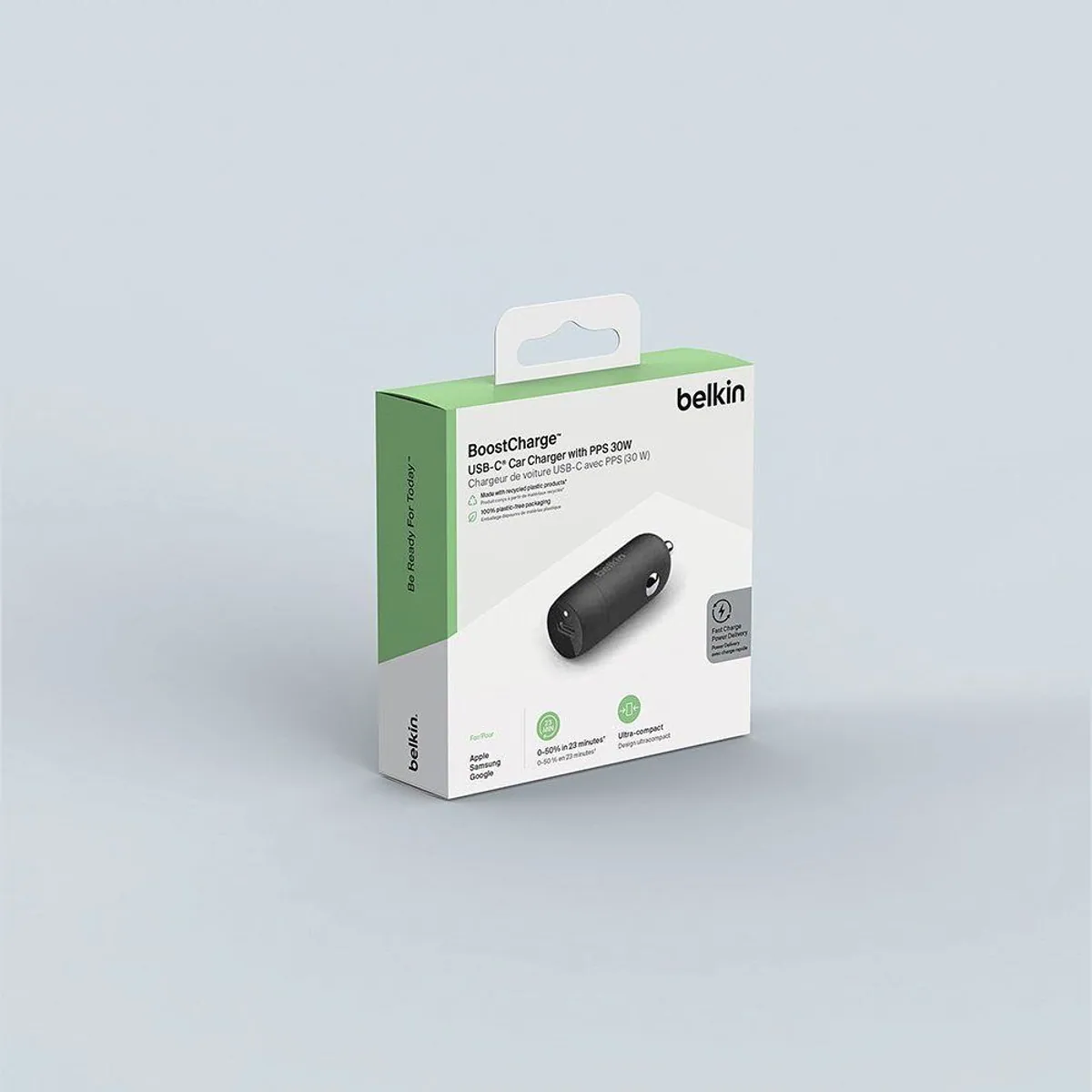 Belkin 30W USB-C PD Kfz-Ladegerät, PPS Technologie, kompaktes Design 3