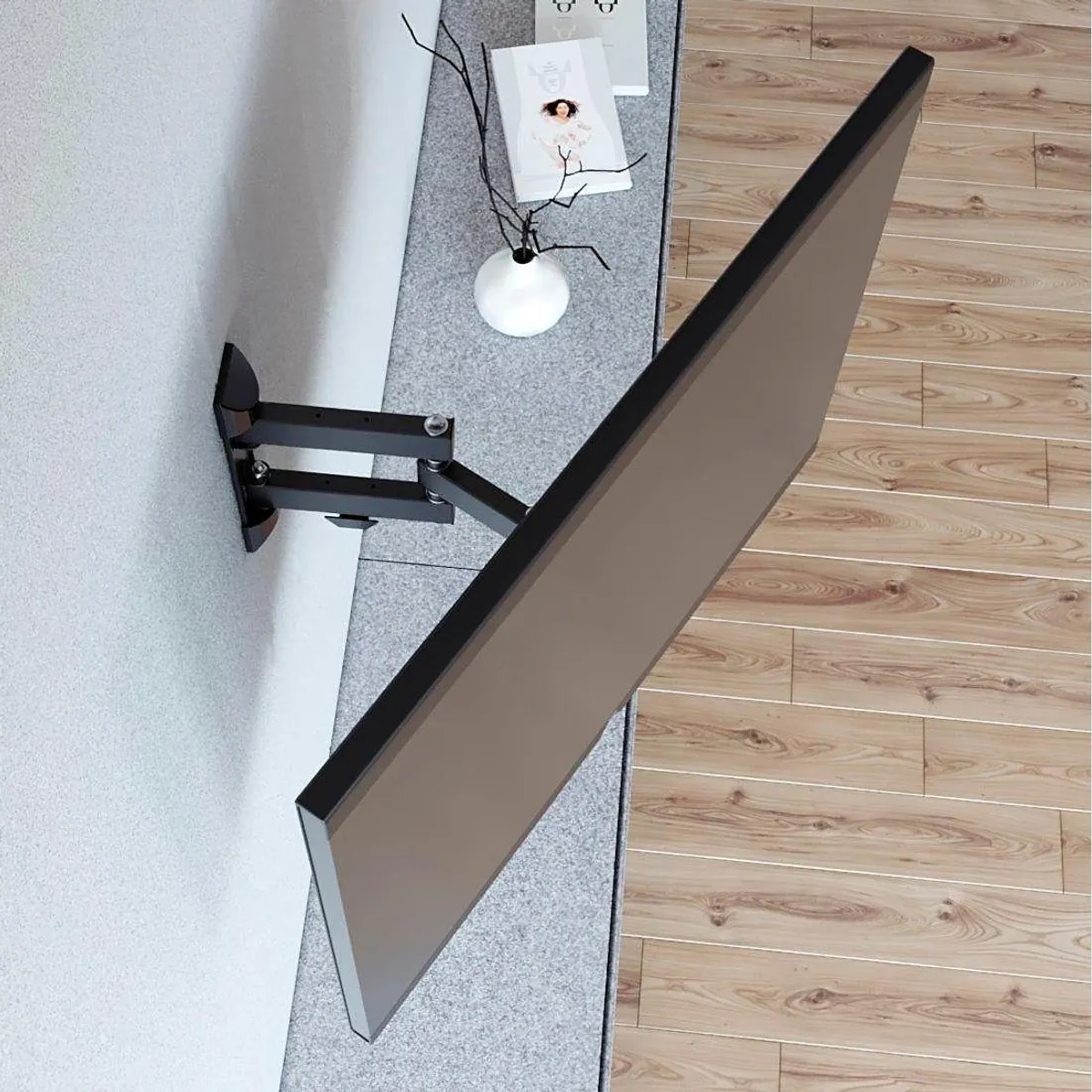 Hama TV-Wandhalterung, schwenkbar und neigbar, für 48-122 cm (19-48 Zoll) — max. 20 kg Traglast 4