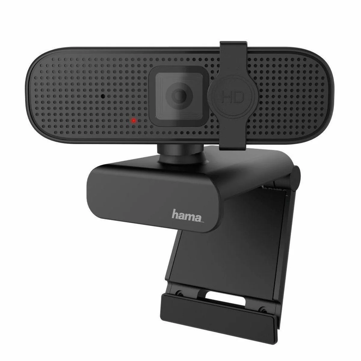 Hama C-400 Webcam, Full HD, integriertes Mikrofon, flexible Positionierung