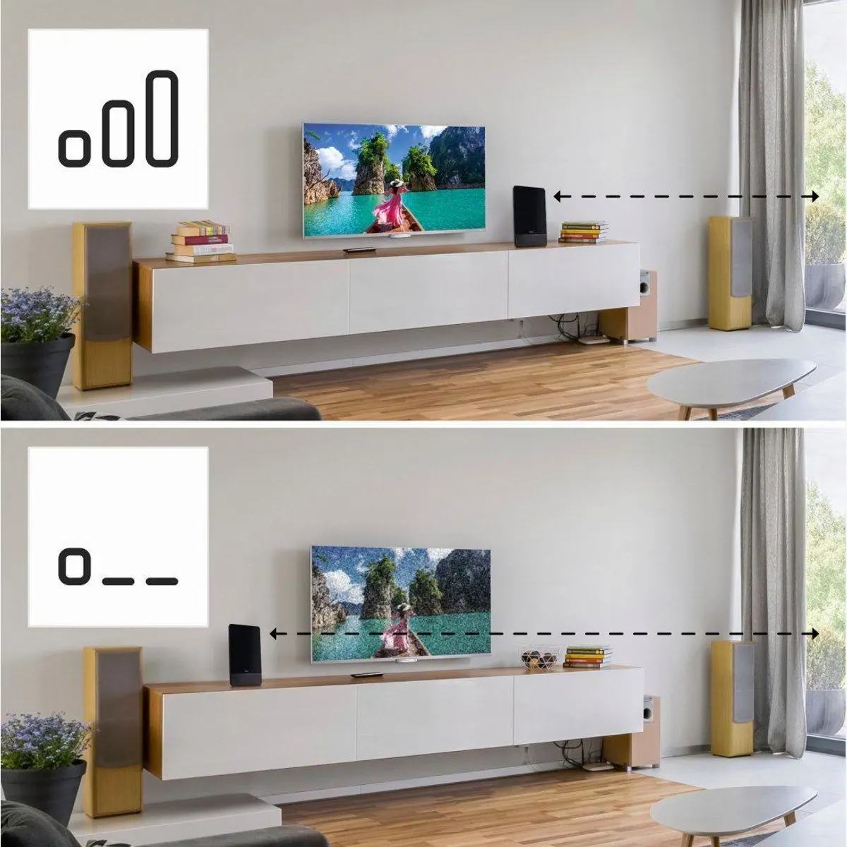 Hama Aktive Zimmerantenne, für DAB+, DVB-T2, UKW, energiesparend 4