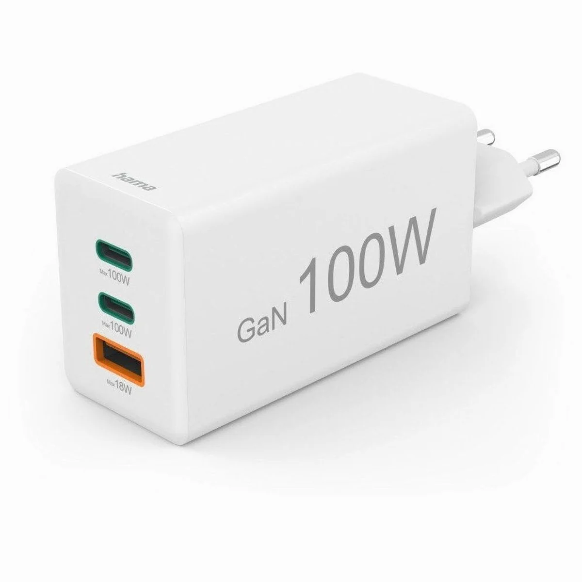 Hama Schnellladegerät 100W, 2x USB-C, 1x USB-A, elegantes Design 3