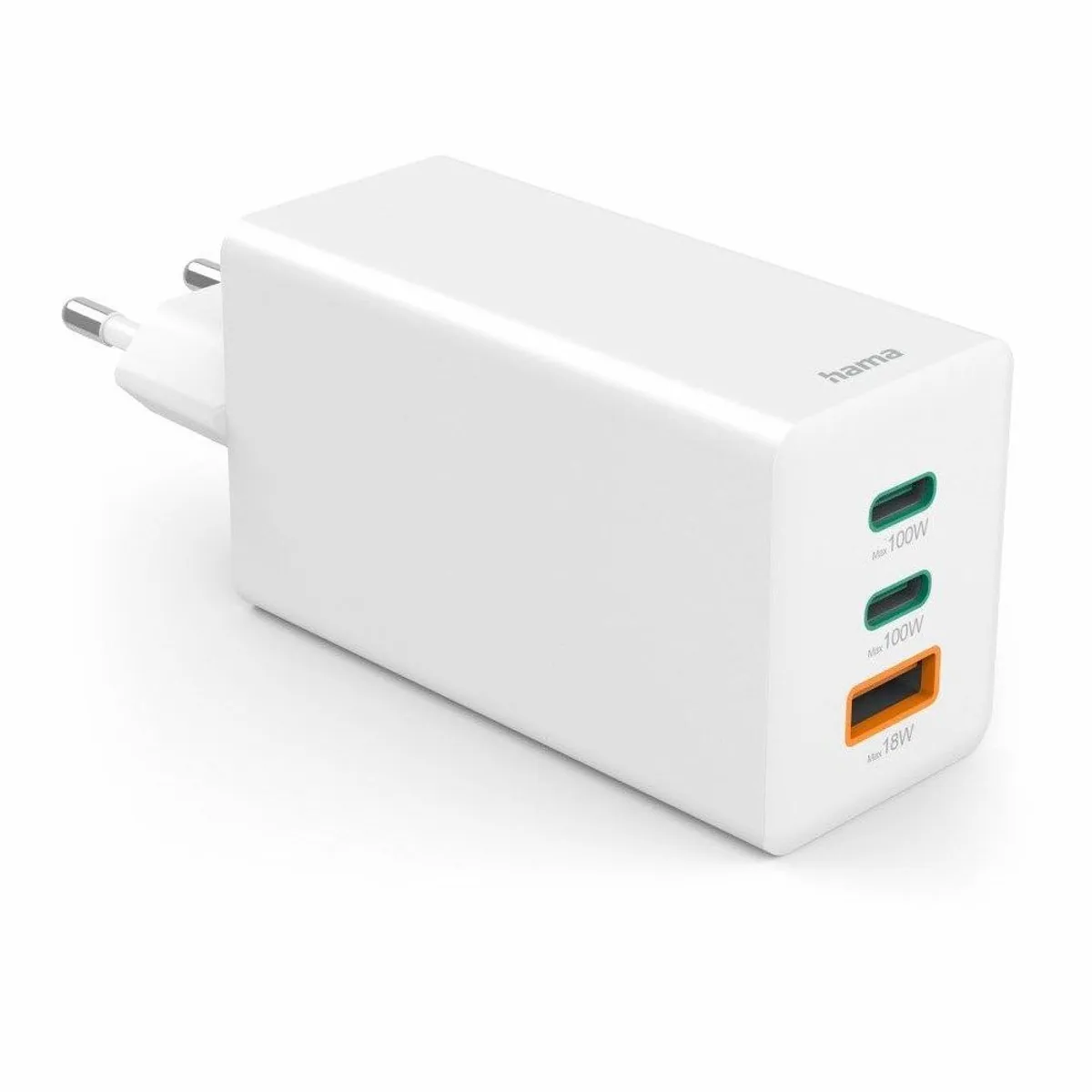Hama Schnellladegerät 100W, 2x USB-C, 1x USB-A, elegantes Design 4