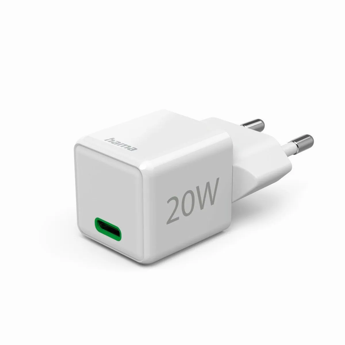 Hama Schnellladegerät, USB-C, 20 W, kompakt, PD/QC kompatibel