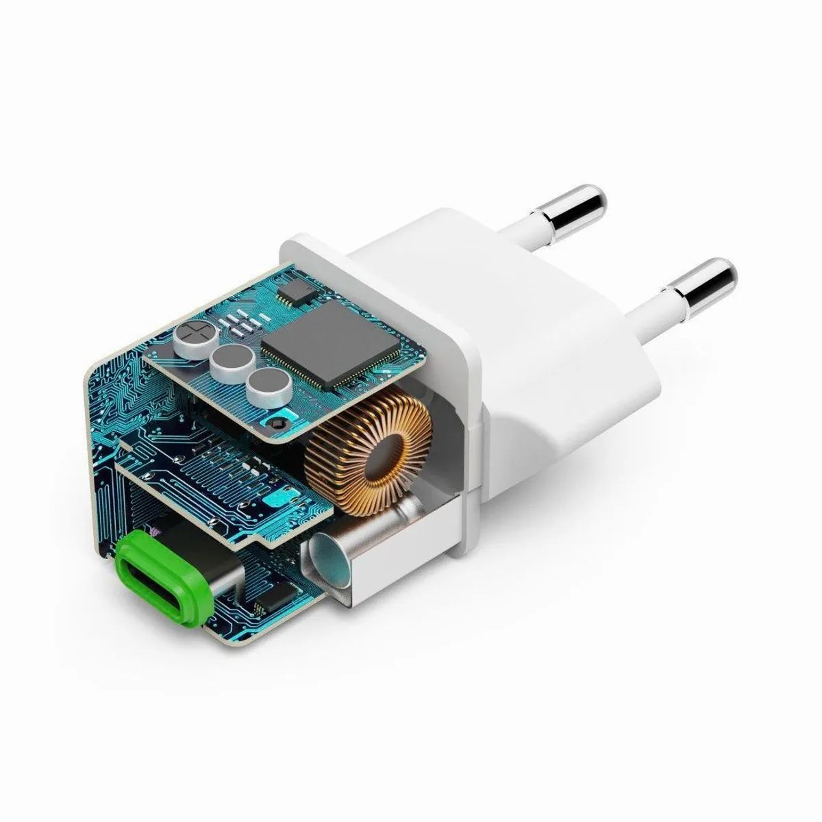 Hama Schnellladegerät, USB-C, 20 W, kompakt, PD/QC kompatibel 3