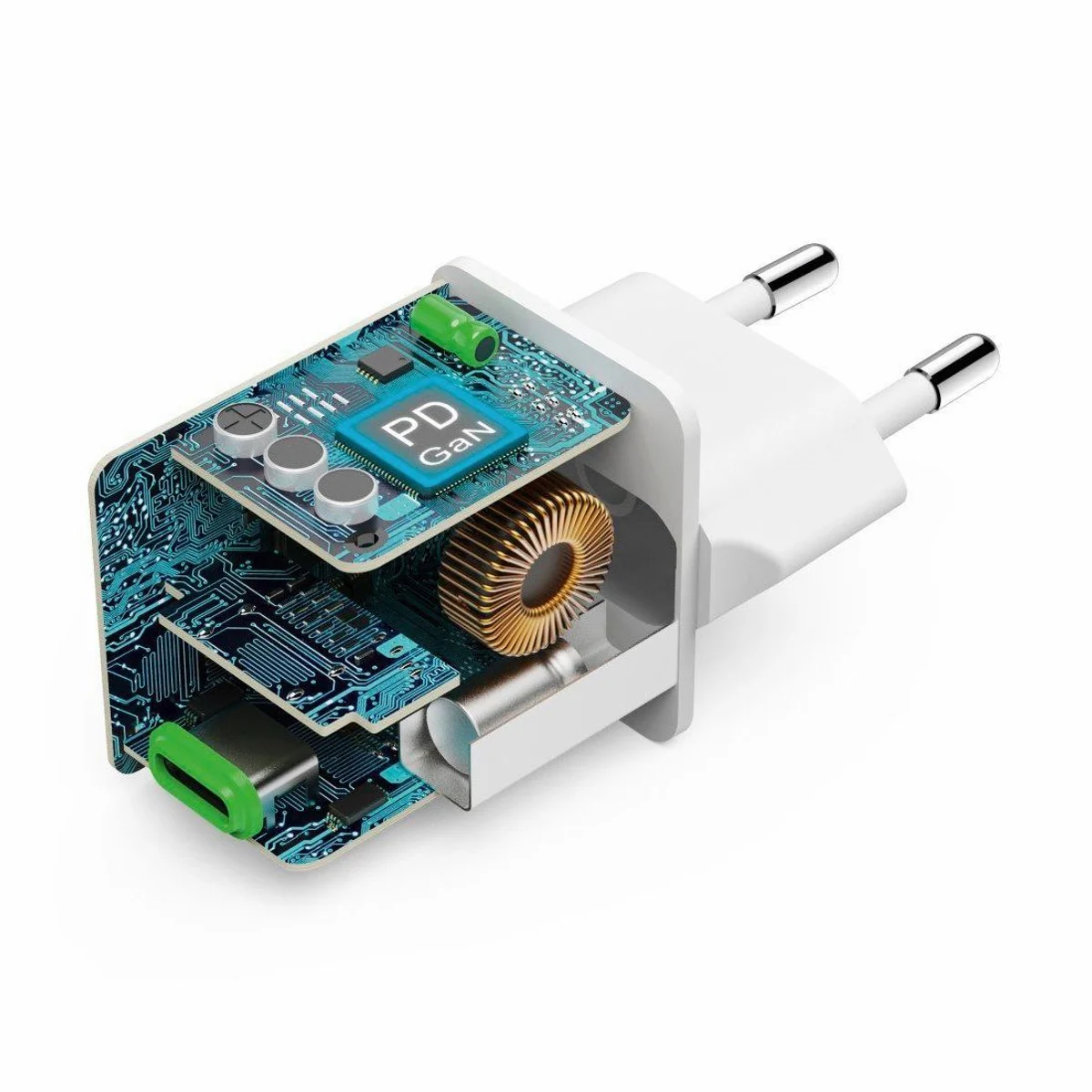 Hama Schnellladegerät, 45 W, USB-C, PD/QC, kompakt 3,8 x 3,0 x 3,6 cm 4