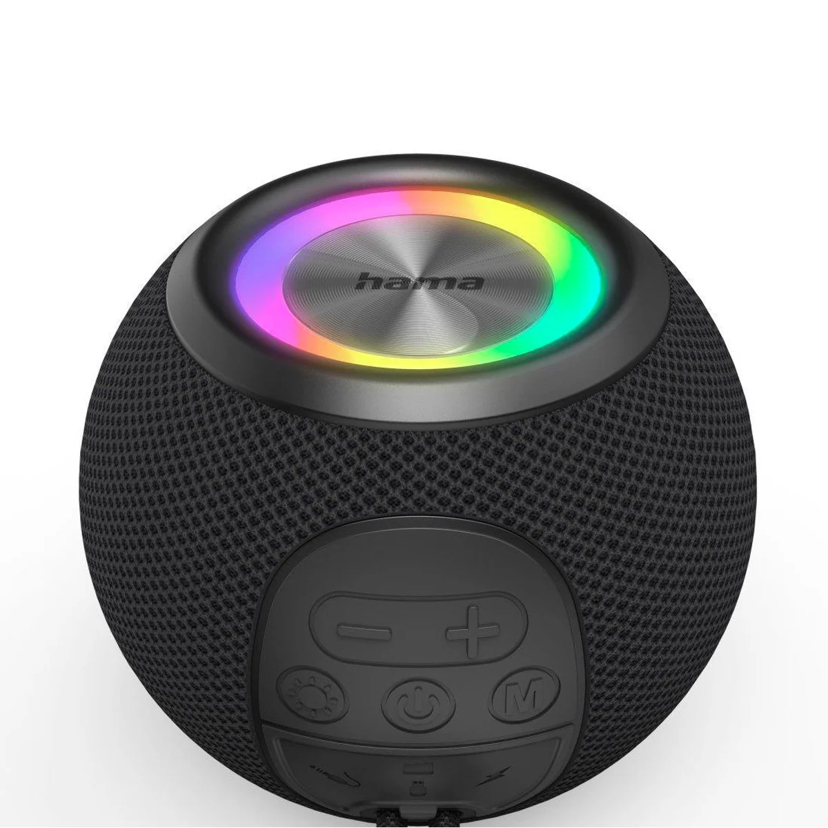 Hama Ball Shape Speaker, 5W Leistung, 10 Stunden Akkulaufzeit, 5 Licht-Modi 3