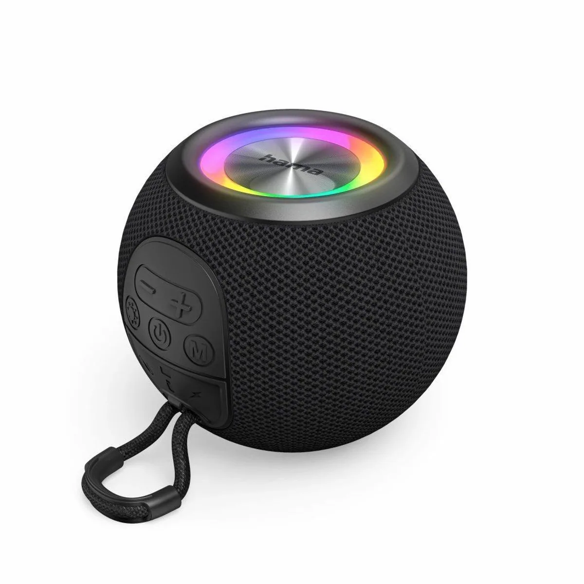 Hama Ball Shape Speaker, 5W Leistung, 10 Stunden Akkulaufzeit, 5 Licht-Modi 5