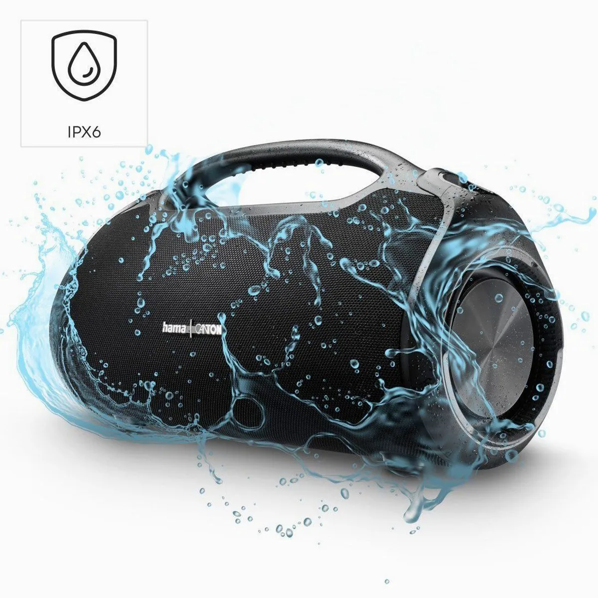 Hama Bluetooth-Lautsprecher groß 120W, wasserfest IPX6, 24h Akku 3