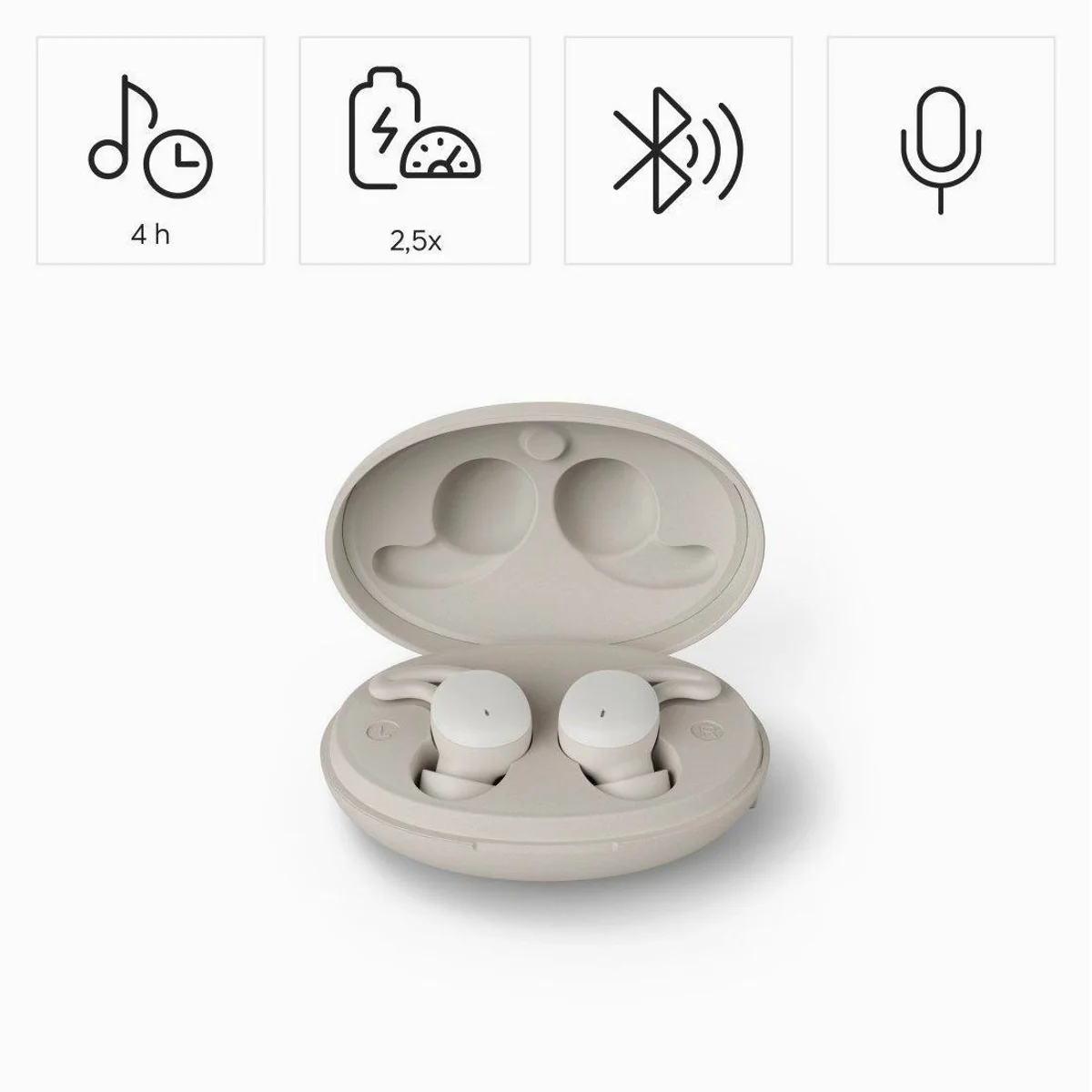 Hama Spirit Calm In-Ear-Kopfhörer, kabellos, Touch-Control, 4 h Musikwiedergabe 3