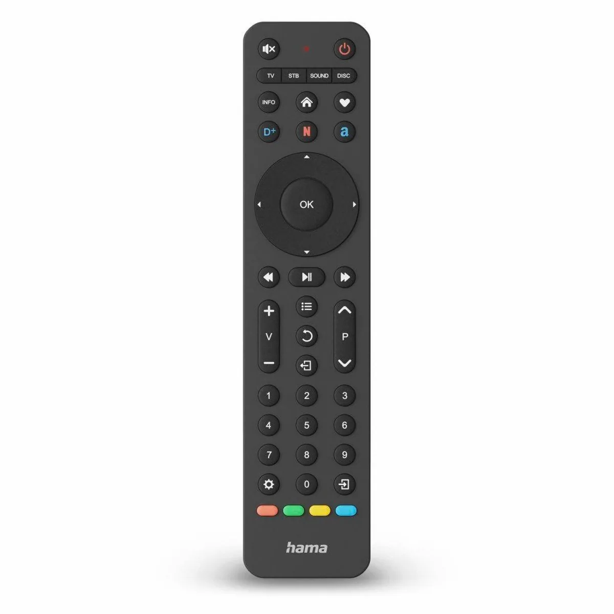 Hama Universal Ersatzfernbedienung, 4 Geräte steuerbar, infrarot