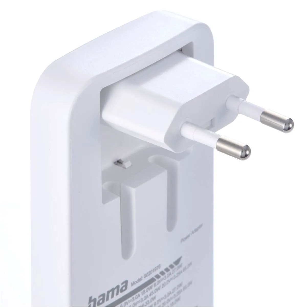 Hama Schnellladegerät, 65W, 2x USB-C, 1x USB-A, flach, PD/QC 5