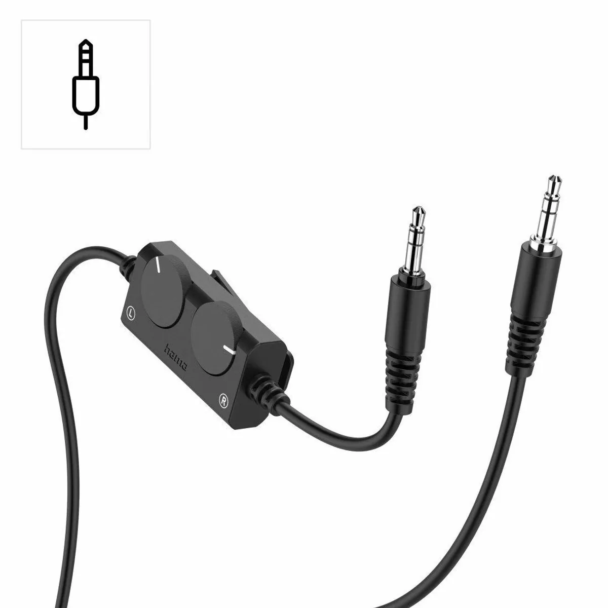 Hama TV-Kopfhörer, 6 m Kabel, getrennte Lautstärkeregelung 5