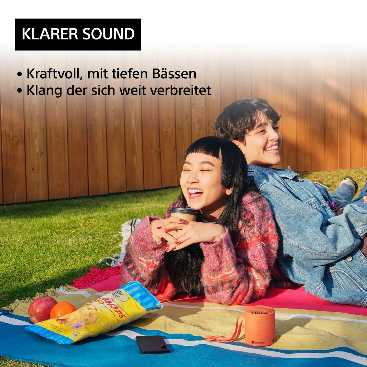 Sony SRS-XB100 Bluetooth-Lautsprecher, 360° Sound, 2,5 W Leistung 3