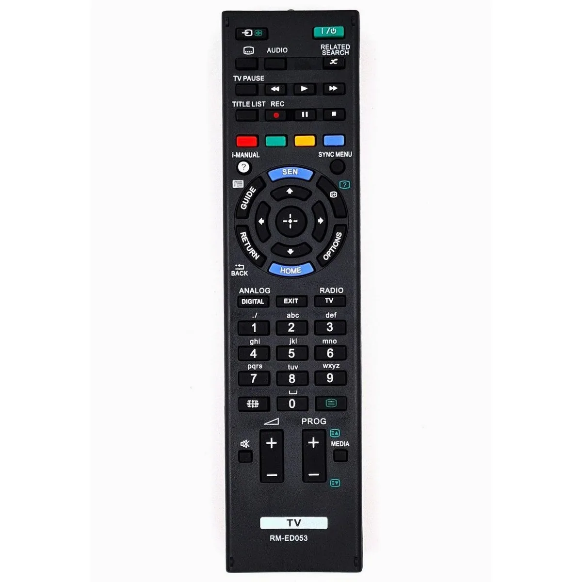 Sony RM-ED053 Ersatzfernbedienung, kompatibel mit Sony TVs — präzise Steuerung, einfache Handhabung, hohe Reichweite